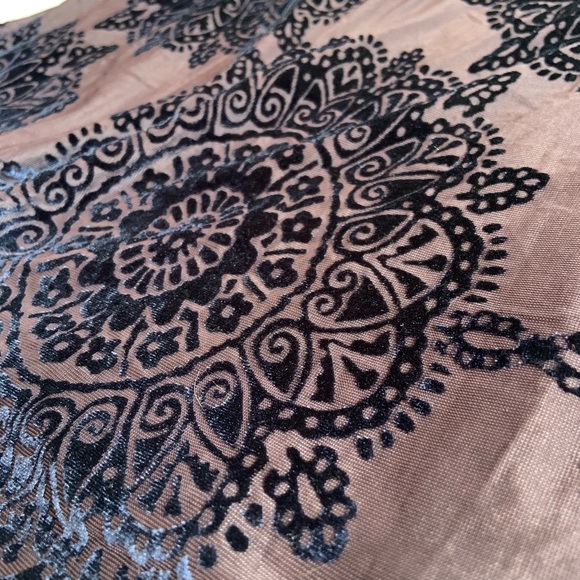 LA Hearts Purple Velvet Flare Mini Skirt - Picture 8 of 8